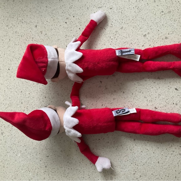 Two plush Elf on the Shelf plush shelf sitter dolls - Picture 3 of 6